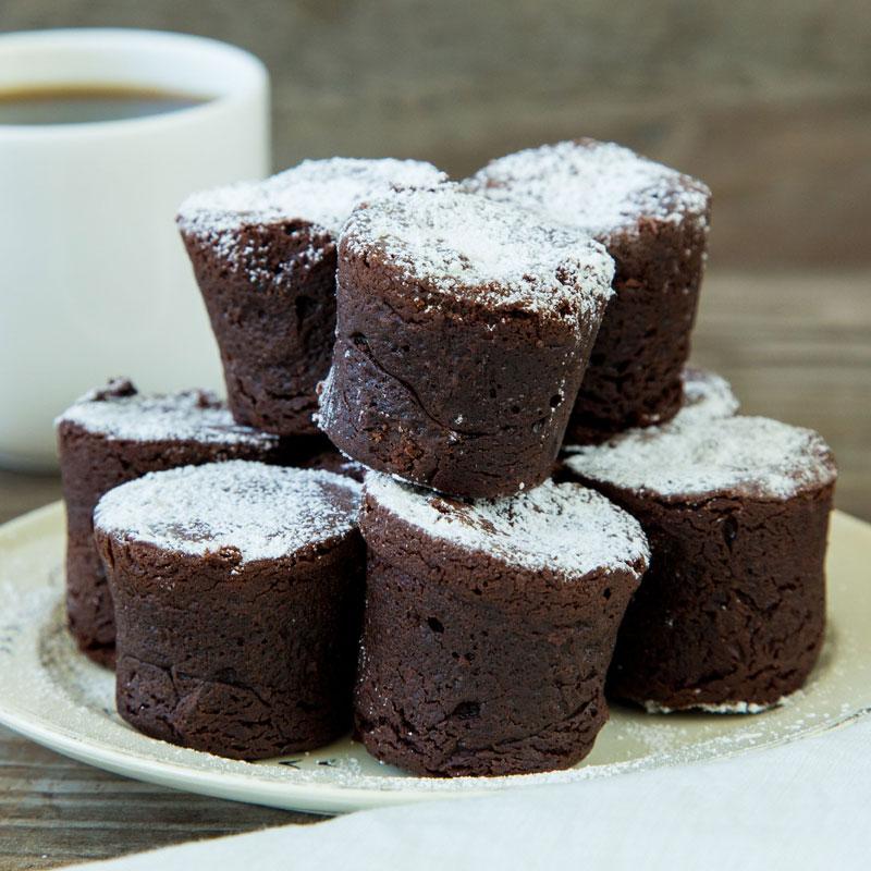 Gluten Free Mini Brownies - Las Delicias Patisserie